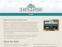 Tablet Screenshot of earthgoodsnaturalfoods.com